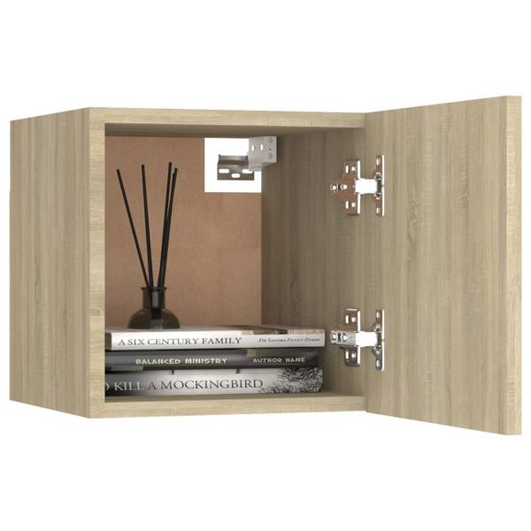 TV-Schrank 6er Set D909 Braun - Holzwerkstoff - 30 x 30 x 60 cm