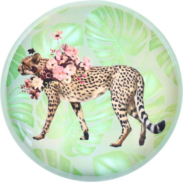 Tablett Lovely Leo Metall - 30 x 2 x 30 cm