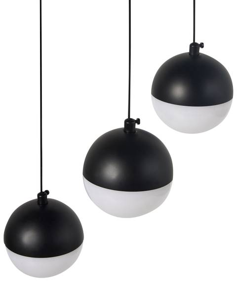 Pendelleuchten ANKOBRA Schwarz - Weiß - Metall - 25 x 203 x 25 cm