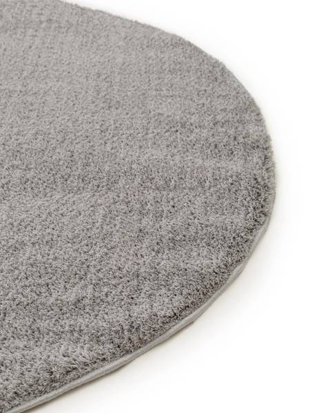 Tapis à poils longs rond Soda Gris - Diamètre : 120 cm