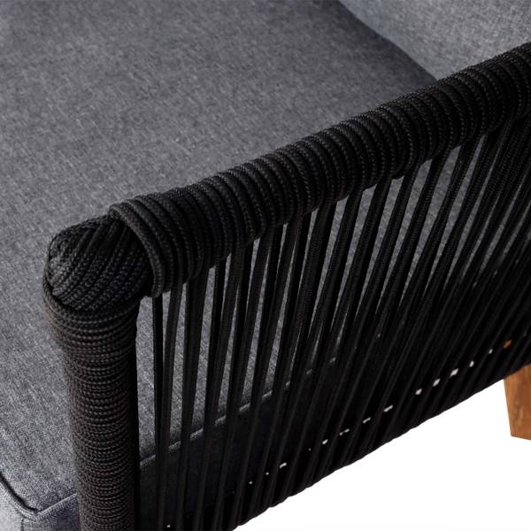 Garten-Garnitur L30 (2er-Set) Schwarz - Braun - Grau