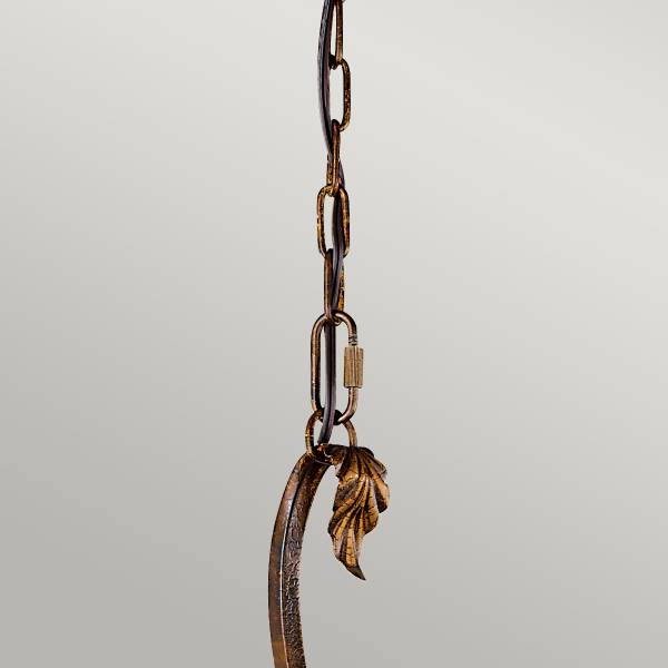 Suspension Sonoma Valley 1 Jaune - Verre - Métal - 23 x 58 x 23 cm