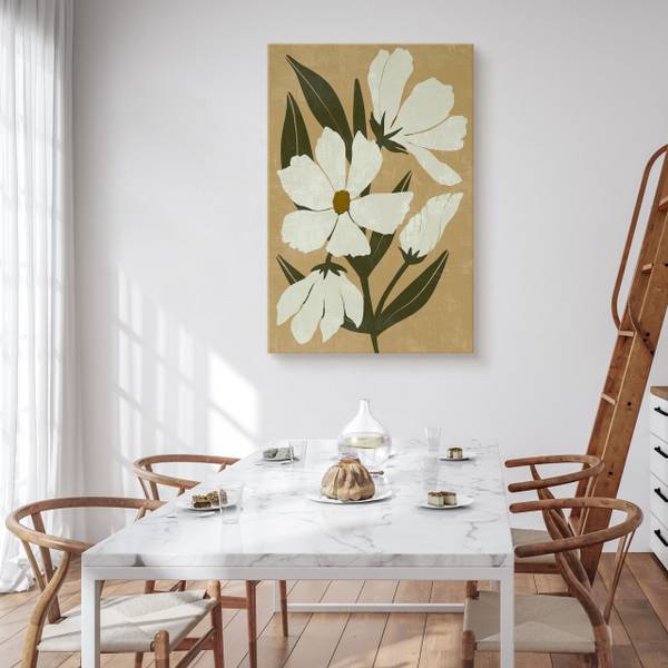 Leinwandbild Blume 40 x 60 x 60 cm