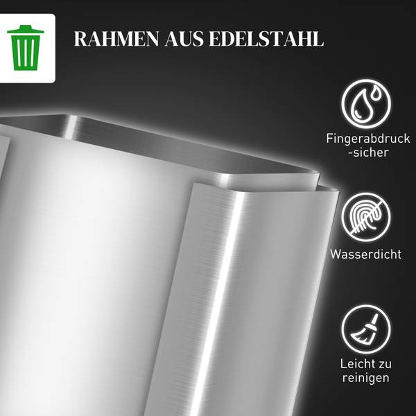 Vuilnisbak 851-033V01SR zilver