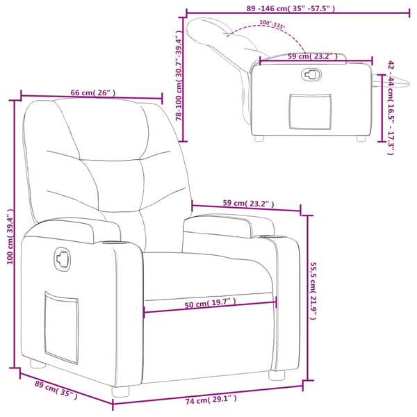 Relaxsessel 3032424-1 Creme - Weiß