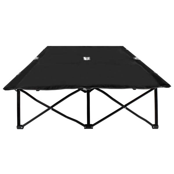Sonnenliege 3004998 Schwarz - Stahl - 125 x 40 x 193 cm