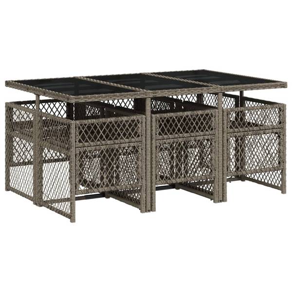 Garten Essgruppe 3033273-2 (7-teilig) Grau