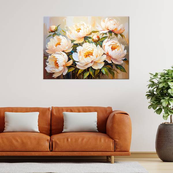 Leinwandbild Blumen 1-Teilig 100 x 70 cm