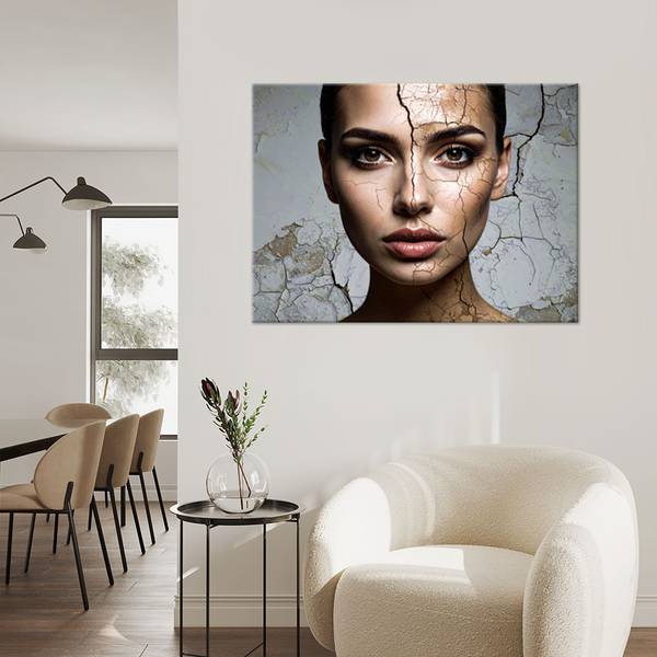 Canvas shilderij Vrouwen 30 x 20 cm