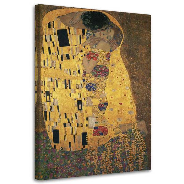 Wandbild der kuss – g. klimt 40 x 60 cm
