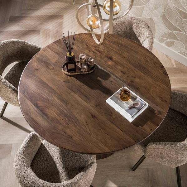 Eettafel Central 130 x 130 cm