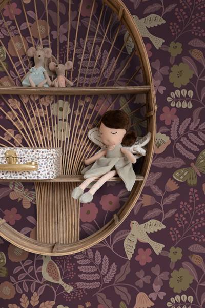 Tapete 131639 Violett - Papier - 53 x 1005 x 53 cm