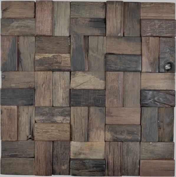 Mosaikfliesen 160-25 Holzwerkstoff - 30 x 30 x 30 cm