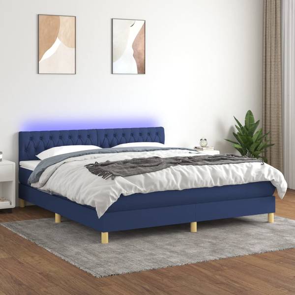 Boxspringbett 3017266-16 Blau - 200 x 180 cm