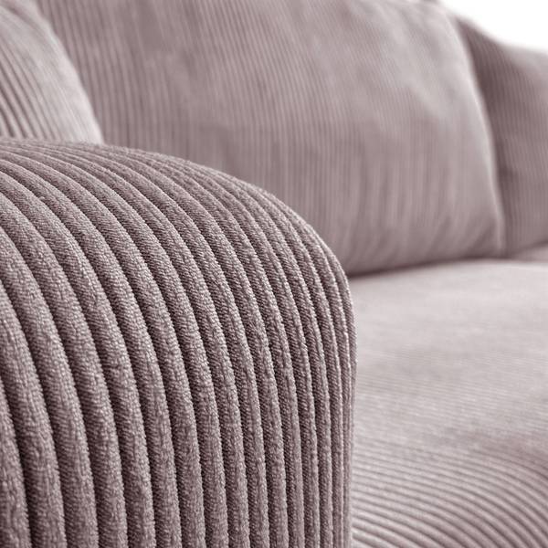 Ecksofa PRESTIGE XL mit Schlaffunktion Pink - Polyester - 277 x 83 x 143 cm