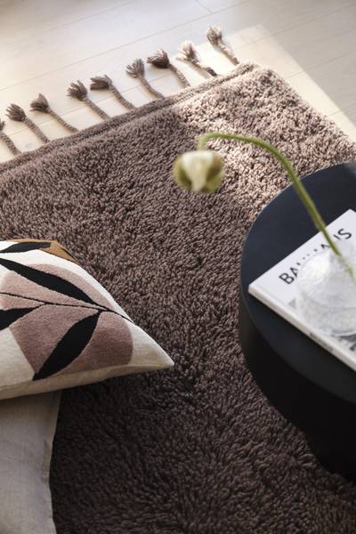 Uma Wollteppich Beige