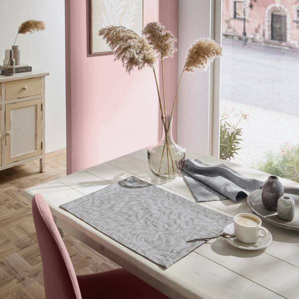 Tischset 2er-Pack 209981 Grau - Textil - 35 x 1 x 50 cm