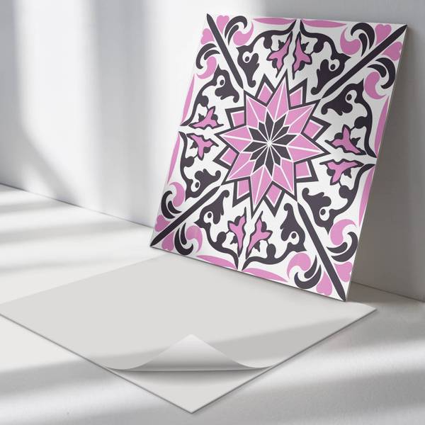 Fliesen Blumen Edel 4er Set 50 x 50 cm