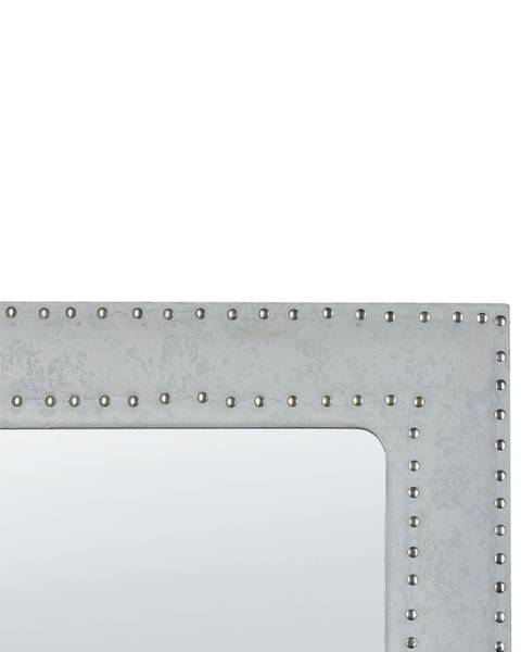 Staande spiegel LOCRONAN grijs - kunstleer - 50 x 150 x 33 cm