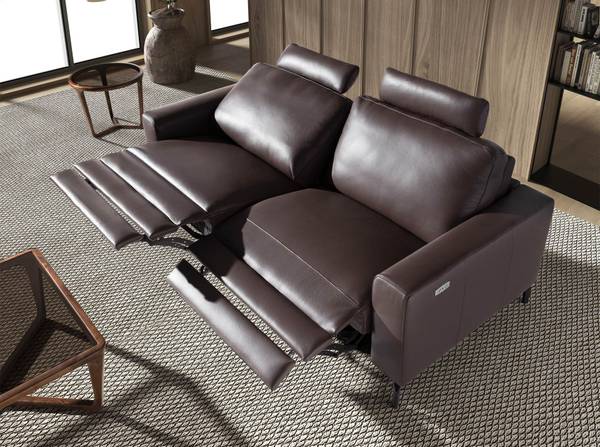 3-Sitzer Relaxsofa, Braun Breite: 206 cm