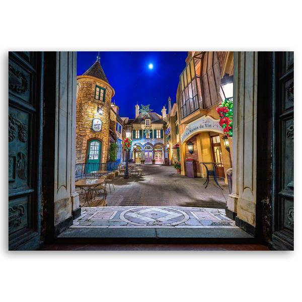 Wandbild blick auf disneyland 100 x 70 cm