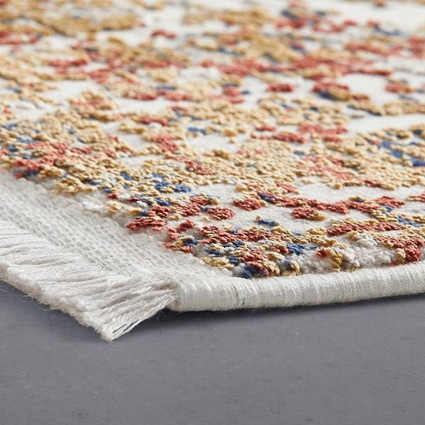 Webteppich FLORENZ 2 Grau - Holzwerkstoff - 160 x 1 x 230 cm