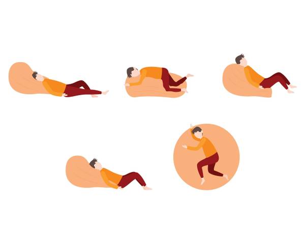 Sitzsack FUZZY 2-tlg Rot