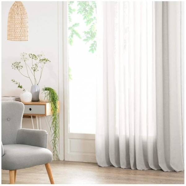 Voilage Ana Blanc - Textile - 140 x 240 x 240 cm