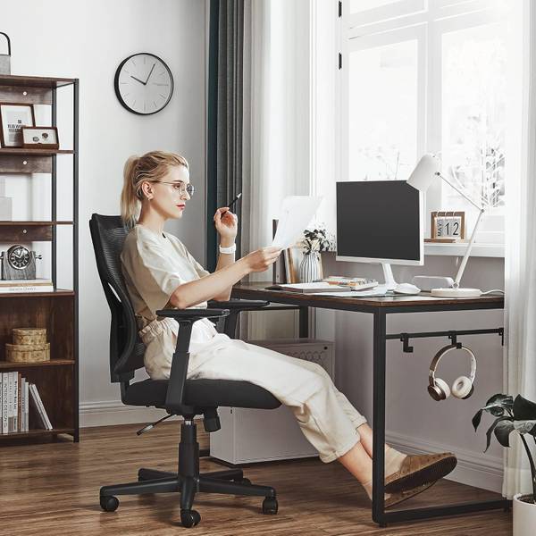 Bürostuhl 100429 Schwarz - Stahl - 73 x 60 x 33 cm