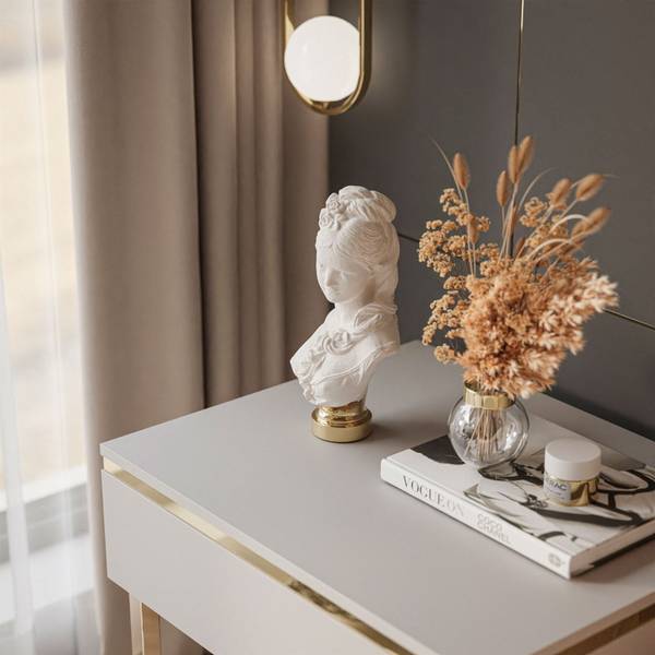 Nachttisch AURORA Kaschmir Beige - Holzwerkstoff - 48 x 79 x 44 cm