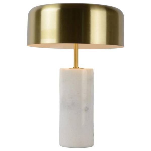 Tischlampe MIRASOL Weiß - Marmor - 25 x 37 x 25 cm