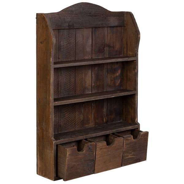 Regal Victoria Braun - Holzwerkstoff - 60 x 87 x 15 cm