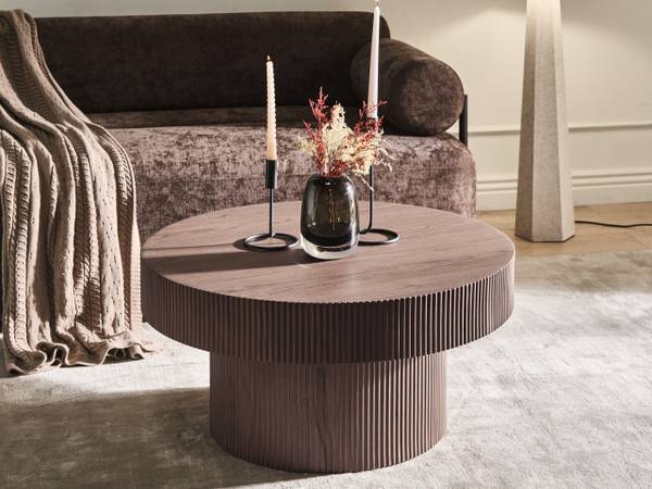 Couchtisch SEUL Braun - Holzwerkstoff - 80 x 38 x 80 cm
