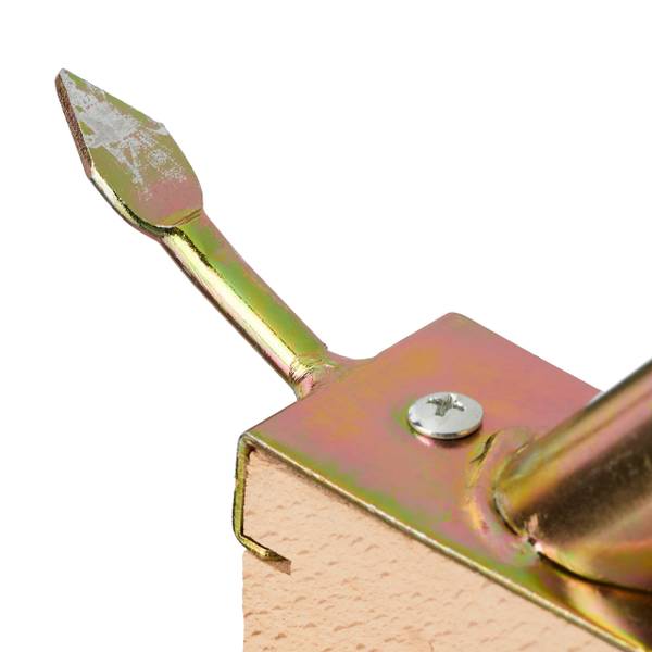 Brosse à joints en lot de 2 Marron - Doré - Acier - 14 x 12 x 4 cm