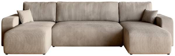 Wohnlandschaft mit Schlaffunktion PUMI Beige