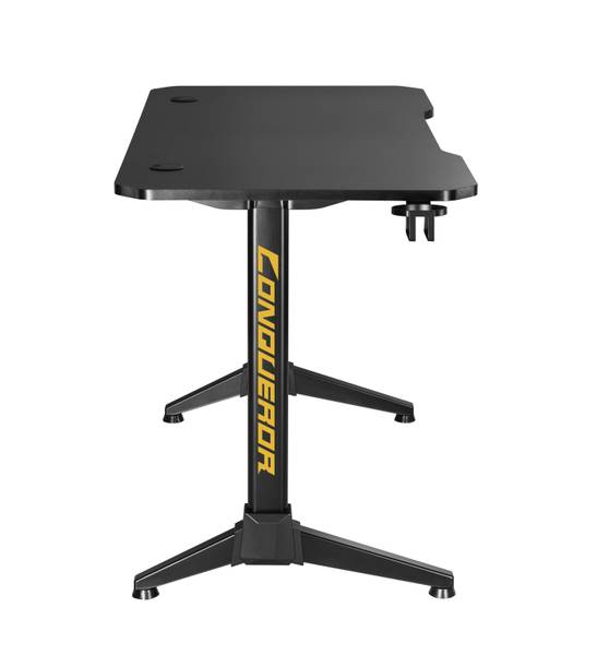 Gaming Schreibtisch LUMGMD03-2BLACK Schwarz - Holzwerkstoff - Holz teilmassiv - 120 x 75 x 60 cm