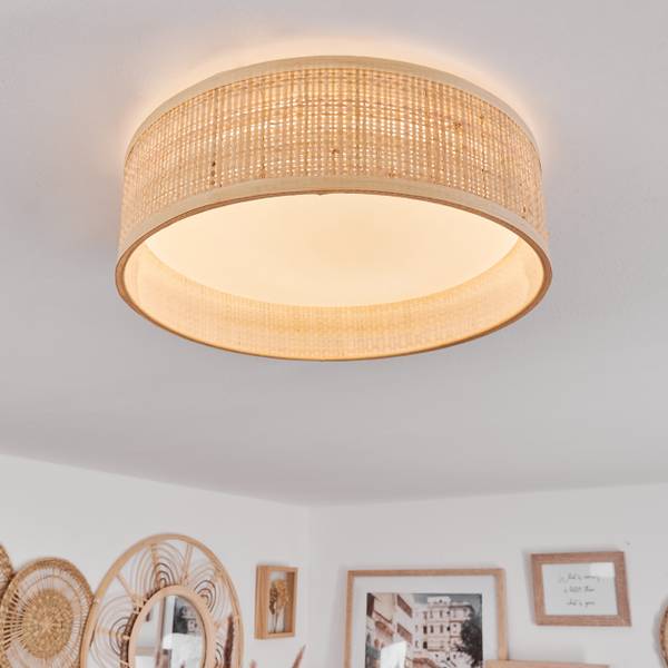 Deckenleuchte Stazzona Beige - Weiß - Metall - 9 x 29 x 29 cm