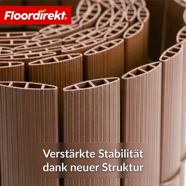 Sichtschutzzaun PVC Braun - 500 x 100 cm