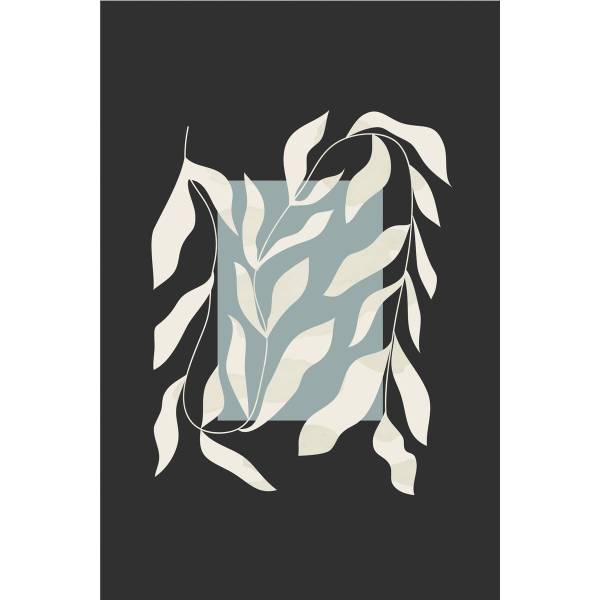 Tableau mural feuillage Marron - Verre acrylique - 97 x 65 x 4 cm