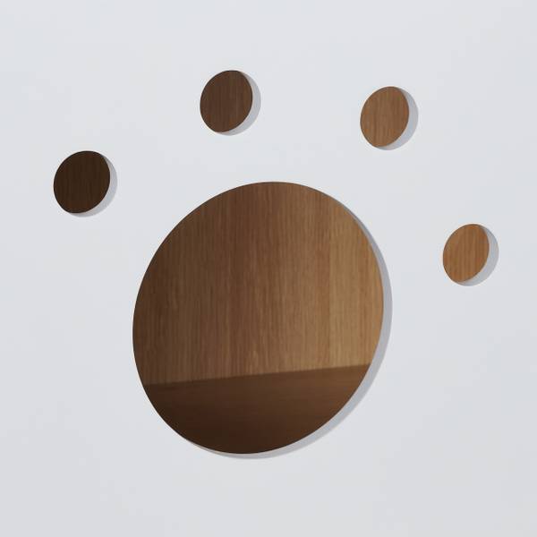 Meuble de toilette pour chat avec porte Marron - Blanc - Bois manufacturé - 75 x 50 x 40 cm