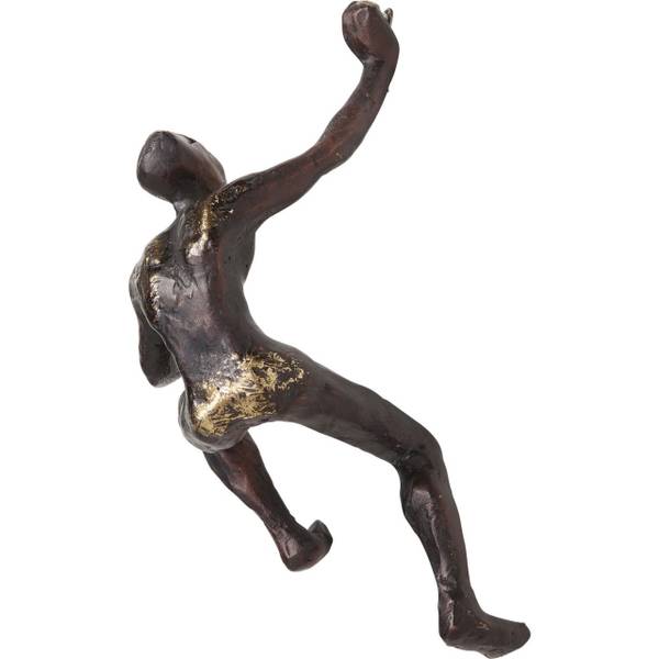 Wandschmuck Climber Braun - Harz - 9 x 23 x 14 cm