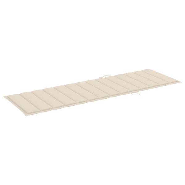 Chaise longue 3009260-3 (lot de 2) Blanc crème