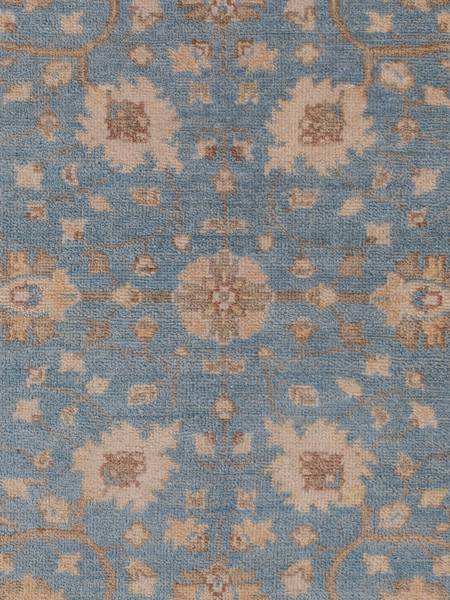 Orientteppich Oriental Blau - Naturfaser - 152 x 1 x 189 cm