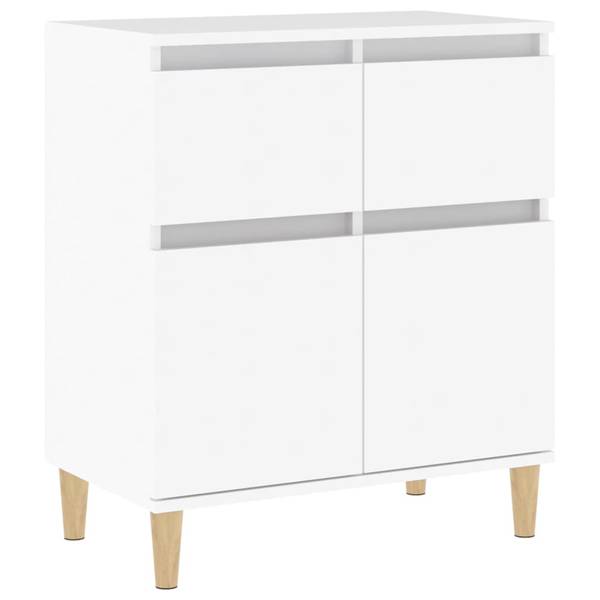 Sideboard D9416 Weiß - Massivholz - 35 x 70 x 60 cm