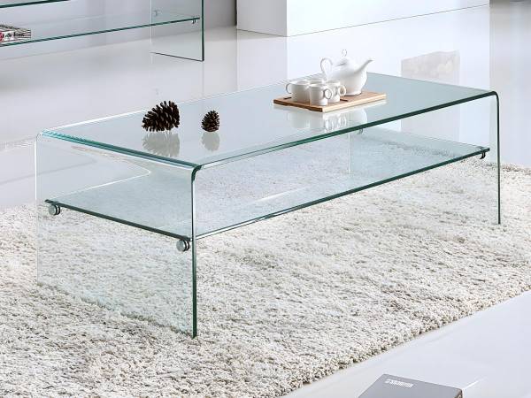 Set Wohnzimmer komplett STILEOS Glas - 60 x 43 x 140 cm