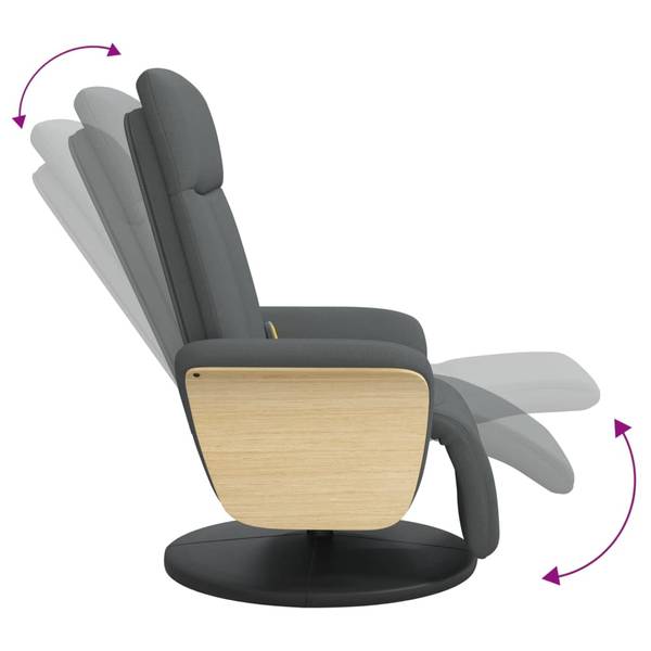 Fauteuil inclinable de massage 3030863 Gris - Polyester - 79 x 104 x 87 cm