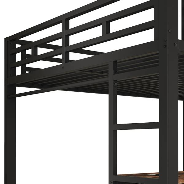 Etagenbett JINHEIBUCH Ⅰ Schwarz - Eisen - 145 x 170 x 204 cm