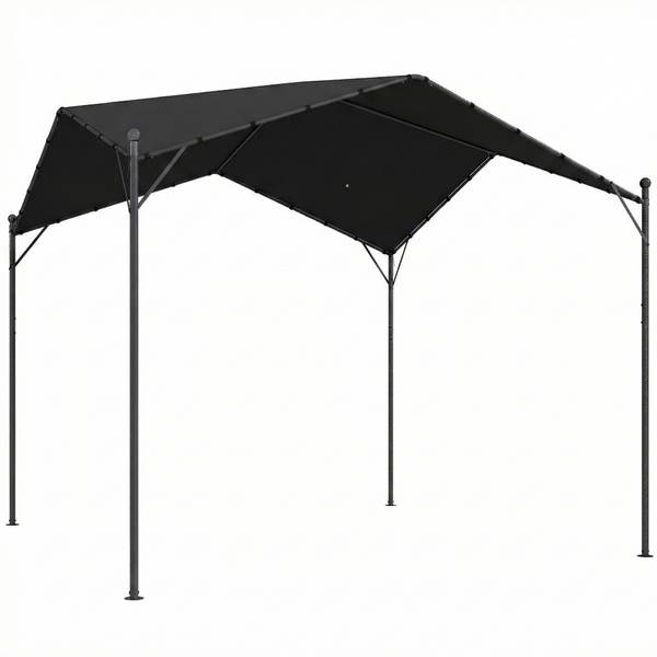 Pergola en tuinhuisje 84C-688V00CG grijs - metaal - 300 x 280 x 300 cm