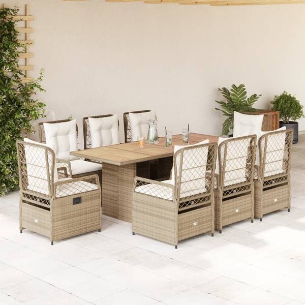 Salle à manger 3036394-4 (lot de 9) Beige - Crème