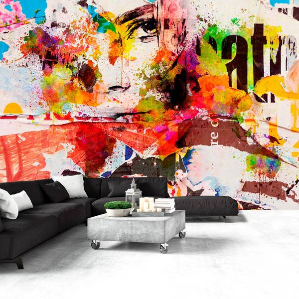 Vliestapete Graffiti Nin 350 x 245 cm